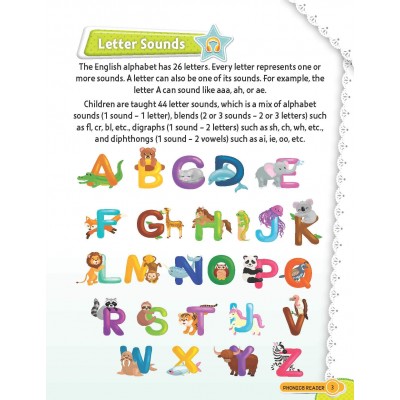 Phonics Reader -1 (Alphabet Sounds, A to Z) Age 4+